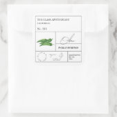 Apothecary Okra Étiquette (Sac)