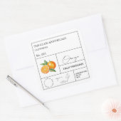 Apothecary Orange Étiquette (Enveloppe)