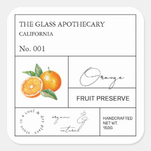 Apothecary Oranje Label