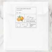 Apothecary Oranje Label (Tas)
