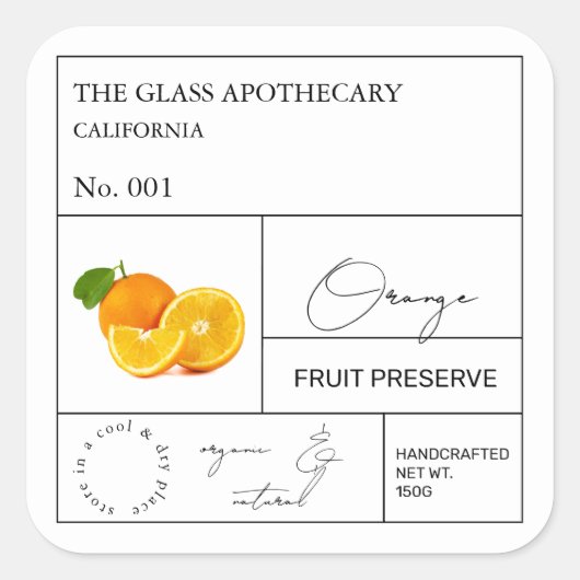 Apothecary Oranje Label (Voorkant)