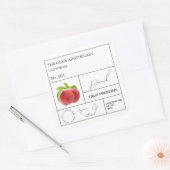 Apothecary Peach Étiquette (Enveloppe)