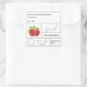 Apothecary Peach Étiquette (Sac)
