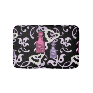 Apothecary & Pearl Hearts Small Bath Mat