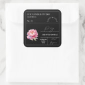Apothecary Peony geurkaars label (Tas)