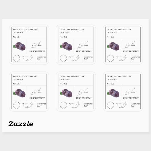 Apothecary Plum Label (Vel)