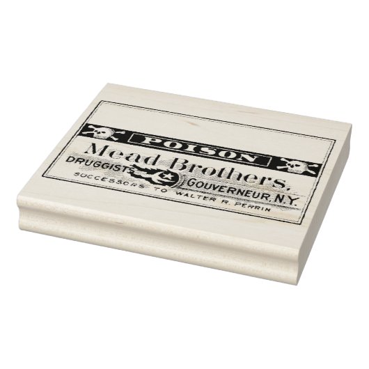Apothecary Poison Label  Rubber Stempel (Stempel)