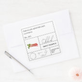 Apothecary rabarb label (Envelop)