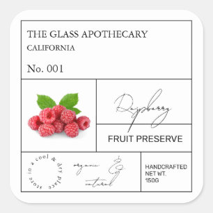 Apothecary Raspberry Label