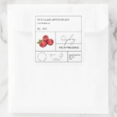 Apothecary Raspberry Label (Tas)