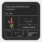 Apothecary Rosehip Label (Voorkant)