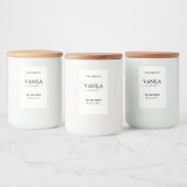 Apothecary Style Vertical Candle Branding Labels Voedselcontainer Etiket (Flessen)