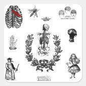 Apothecary Vierkante Sticker (Voorkant)