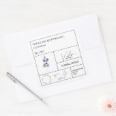 Apothecary Violet Flower Label (Envelop)