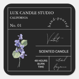 Apothecary Violet Geurkaars Label