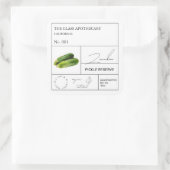 Apothecary Zucchini Étiquette (Sac)