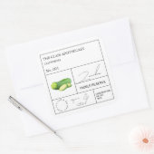 Apothecary Zucchini Étiquette (Enveloppe)