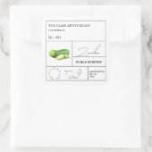 Apothecary Zucchini Étiquette (Sac)