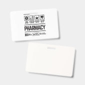 apotheek badge (Voor- en achterkant)