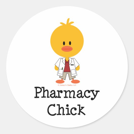 Apotheek Chick Stickers (Voorkant)