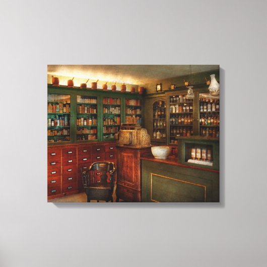 Apotheek - octrooigeneesmiddel canvas afdruk (Voorkant)