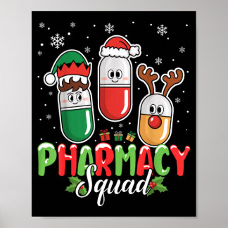 Apotheek Team Kerst Kleding Rendier Elf Poster
