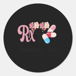 Apotheek Tech Caduceus Apotheek Technicus Ronde Sticker
