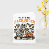 Apotheek Tech Skelet Dat is Grappig Halloween Kaart (Gele Bloem)