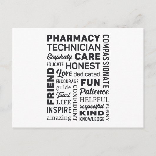 Apotheek Technicus Tech Medicine Apotheker Gift Briefkaart (Voorkant)