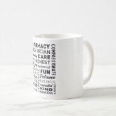 Apotheek Technicus Tech Medicine Apotheker Gift Koffiemok (Voorkant rechts)