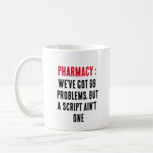 Apotheek: We hebben 99 problemen, maar een script  Koffiemok
