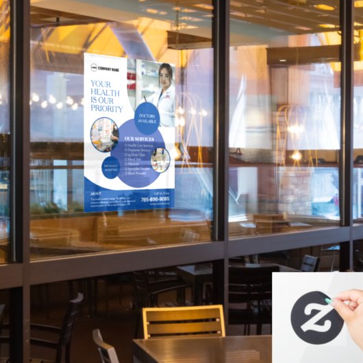 Apotheek Zakelijke Diensten Custom Raamsticker (Restaurant Raam)