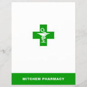 Apotheeksymbool, apotheker flyer (Achterkant)