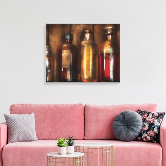 Apotheker - Diverse Elixers Canvas Afdruk (Insitu (Woonkamer))