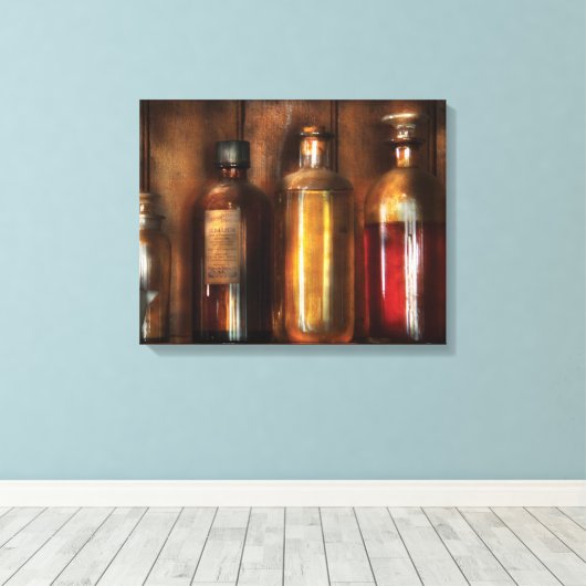 Apotheker - Diverse Elixers Canvas Afdruk (Insitu (Houten vloer))