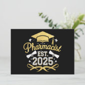 Apotheker EST 2025 Apotheek Afstuderen Kaart (Staand voorkant)