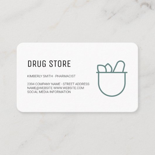 Apotheker | Geneeskunde Visitekaartje (Voorkant)