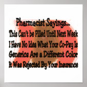 apotheker gezegden poster (Voorkant)