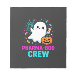Apotheker Halloween Pharma-Boo Crew Spookontwerp_ Notitieblok