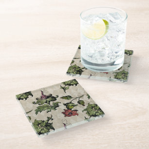 Apotheker heks Plant   Steampunk Botanische Kruide Glazen Onderzetter