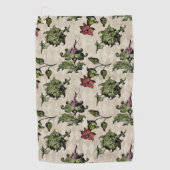 Apotheker heks Plant | Steampunk Botanische Kruide Golfhanddoek (Voorkant)