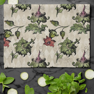 Apotheker heks Plant   Steampunk Botanische Kruide Theedoek
