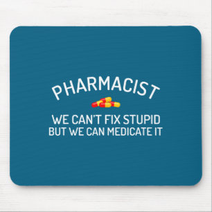 Apotheker Kan Geen Stomme Apotheek Illustratie Rep Muismat