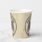 Apotheker Label Vleugel van Bat Paper Cup Papieren Bekers (Links)