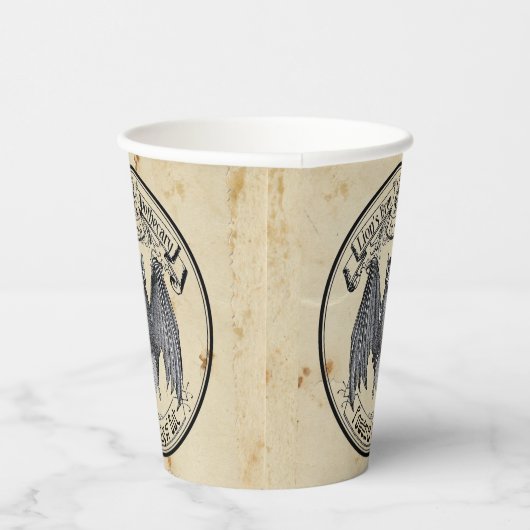 Apotheker Label Vleugel van Bat Paper Cup Papieren Bekers (Rechts)