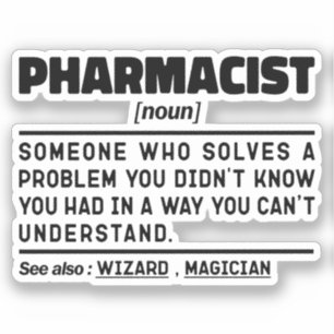 Apotheker Noun Apotheek Medicatie Medewerker Sticker
