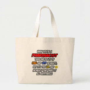Apotheker ... OMG WTF LOL Grote Tote Bag
