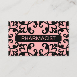 Apotheker Peach Damask Visitekaartje