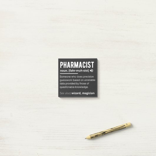 apotheker post-it® notes (Op bureau)
