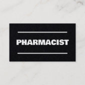 Apotheker QR Kraft Visitekaartje (Voorkant)